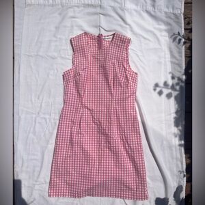 Vintage Pink Gingham Dress
